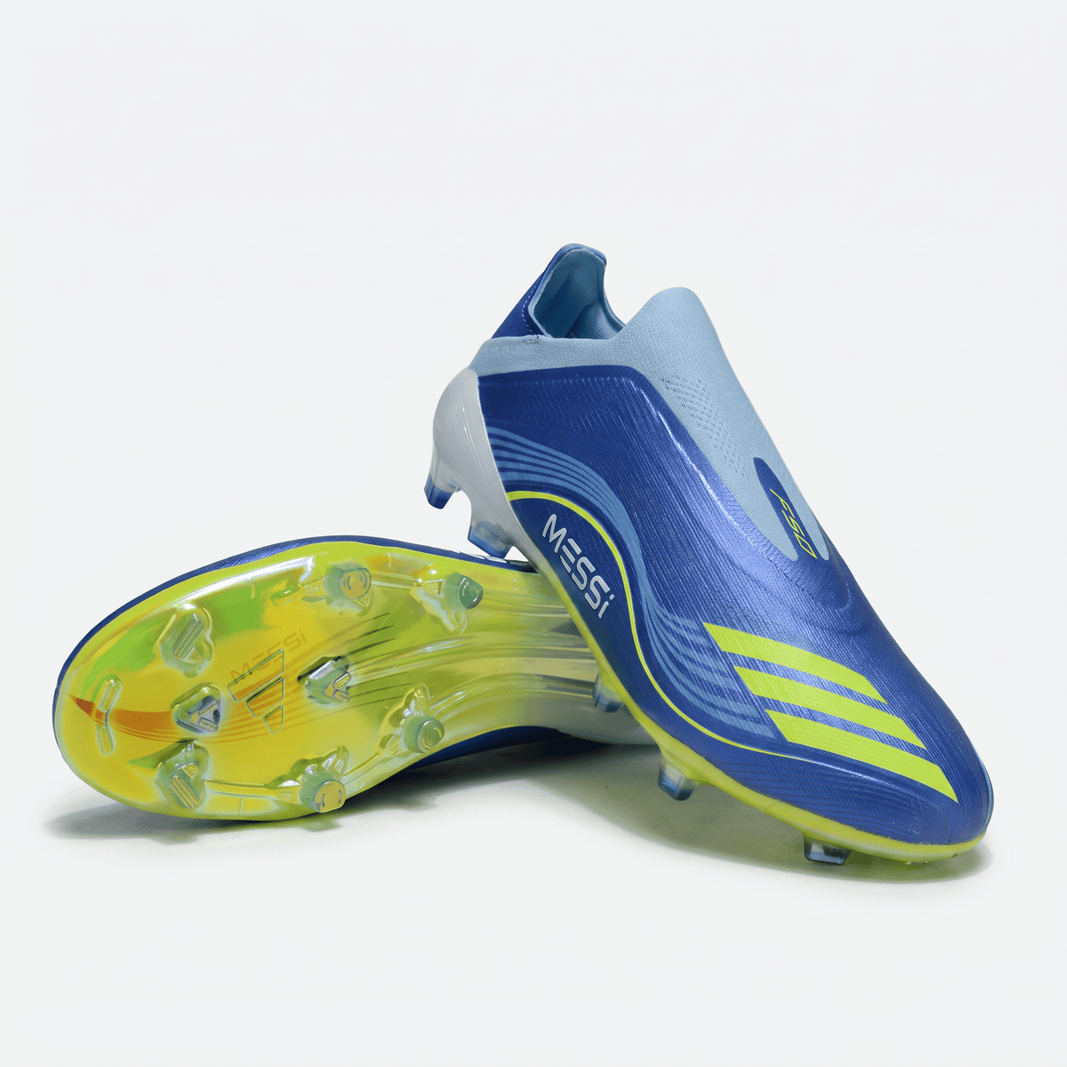 F50+ Laceless FG Lucid Blue / Lucid Lemon / Almost Blue