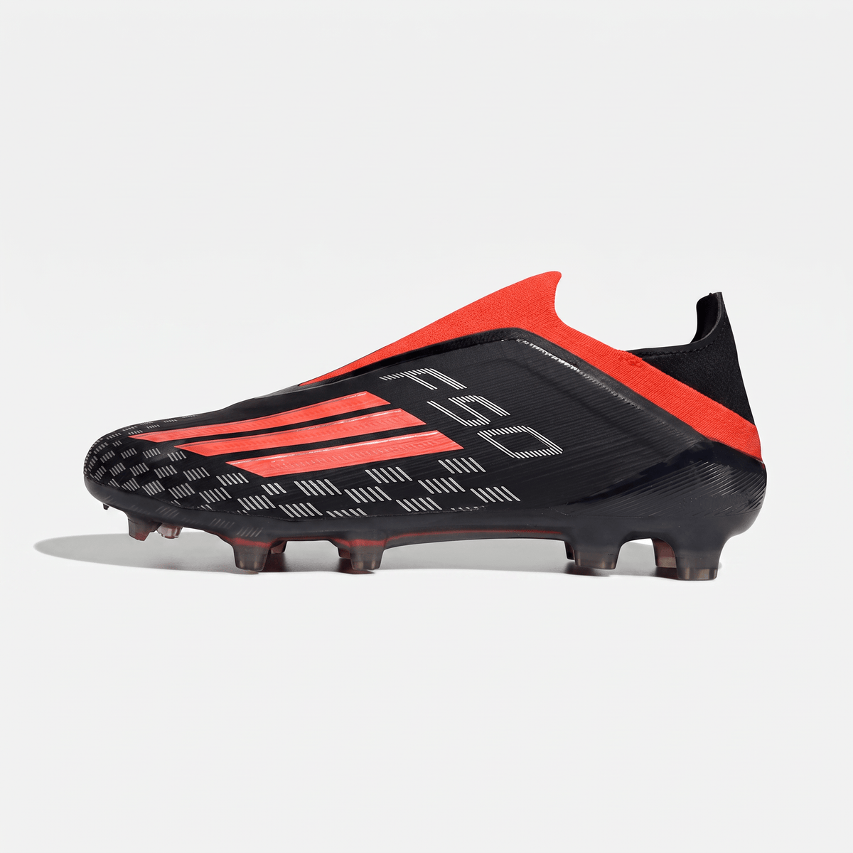 F50+ Laceless FG Core Black / Solar Red / Grey Five