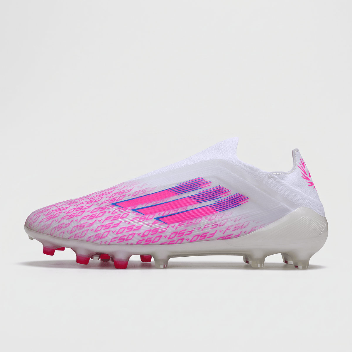F50+ Laceless FG Cloud White / Lucid Pink / Solar Purple