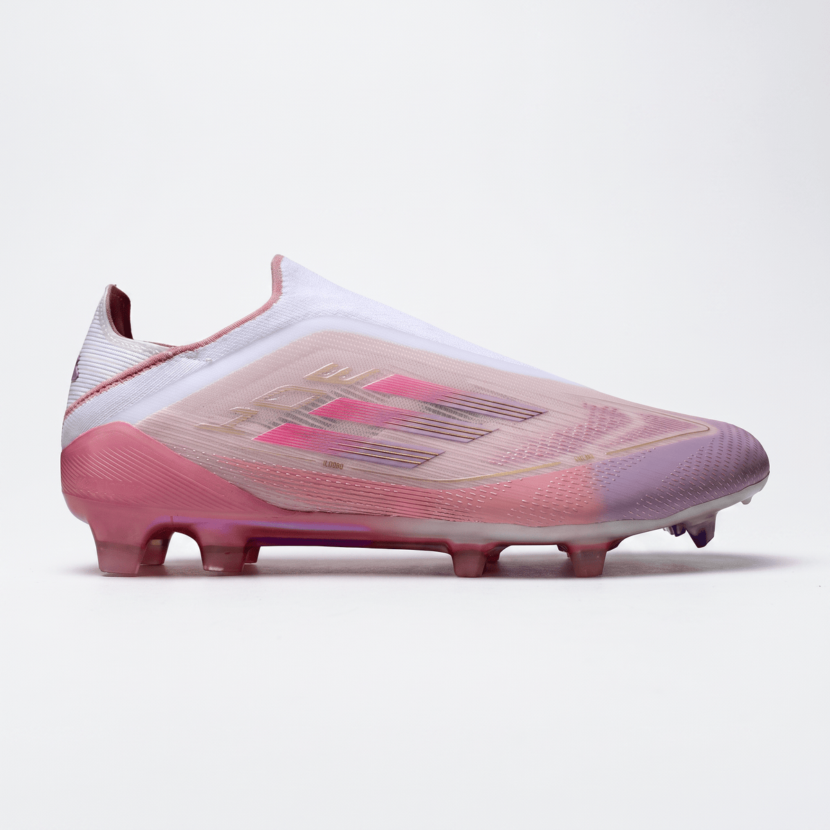 F50 Laceless FG Clear Pink / Purple Glow / Lite Pink