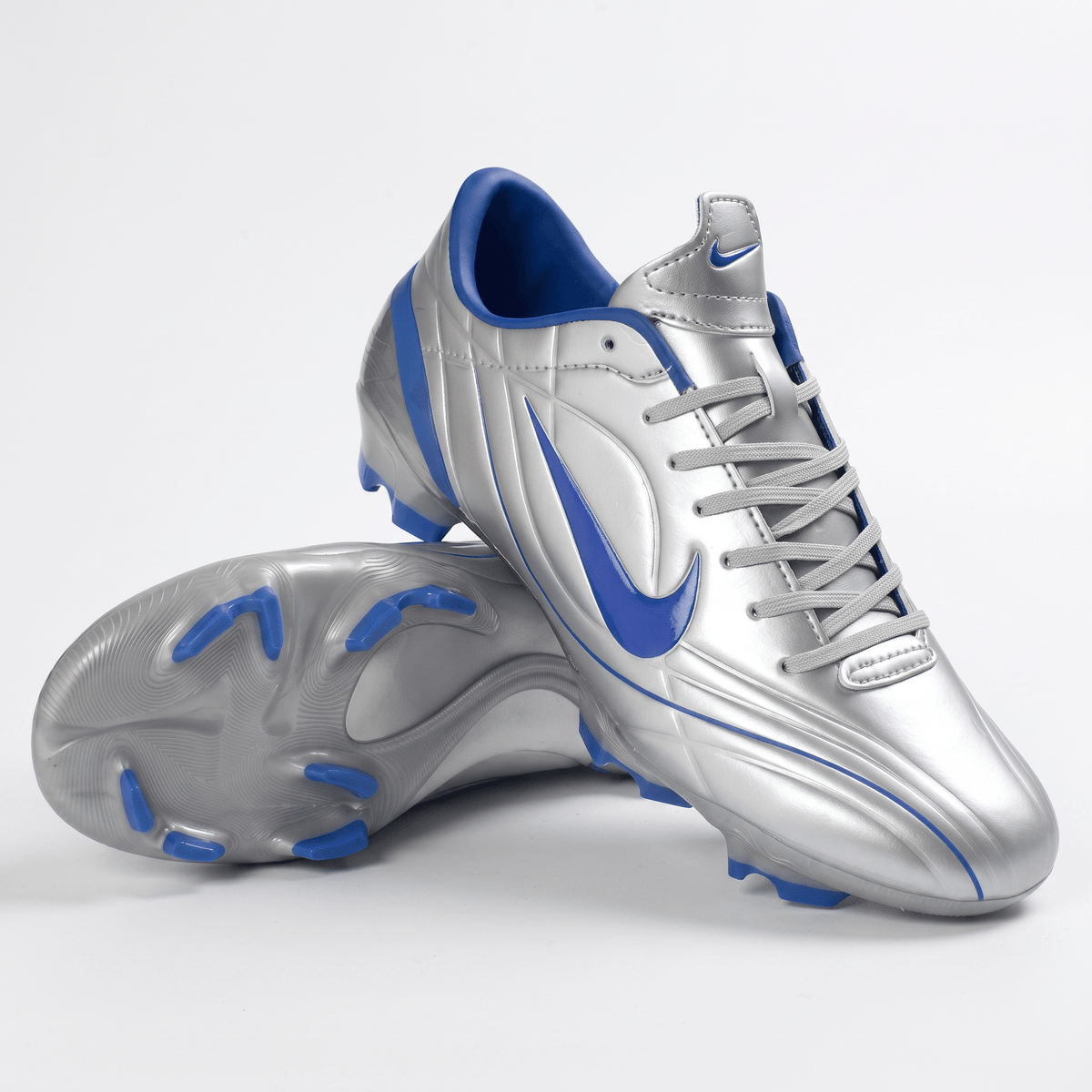 Mercurial Vapor II FG Metallic Silver / Photo Blue