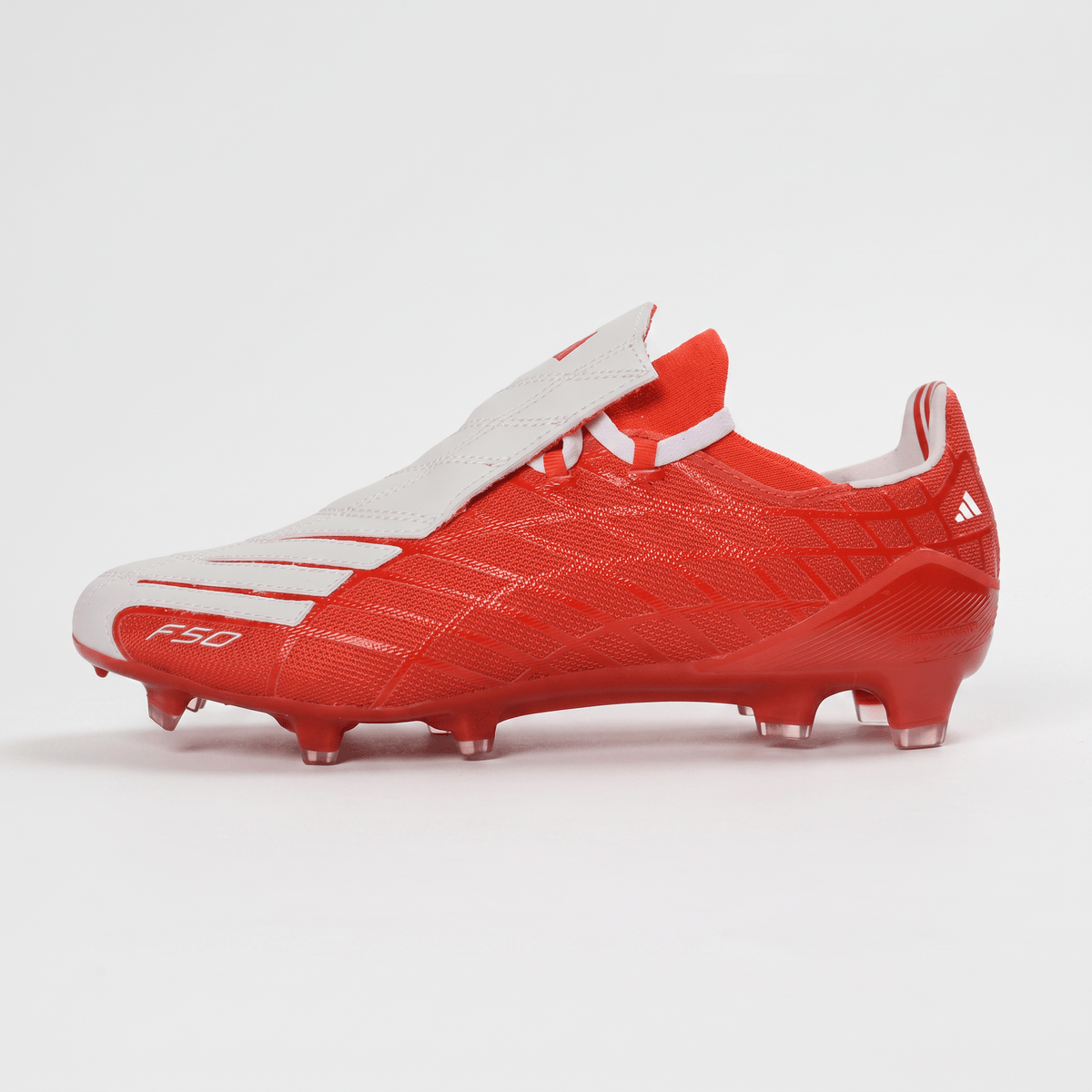 F50+ Laceless FG Lucid Red / Footwear White / Core Black