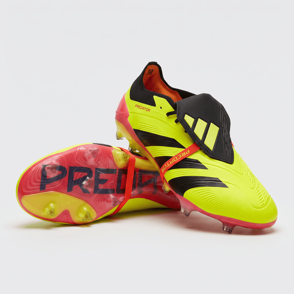 Predator Fold-Over Tongue FG Lucid Lemon / Core Black / Solar Red