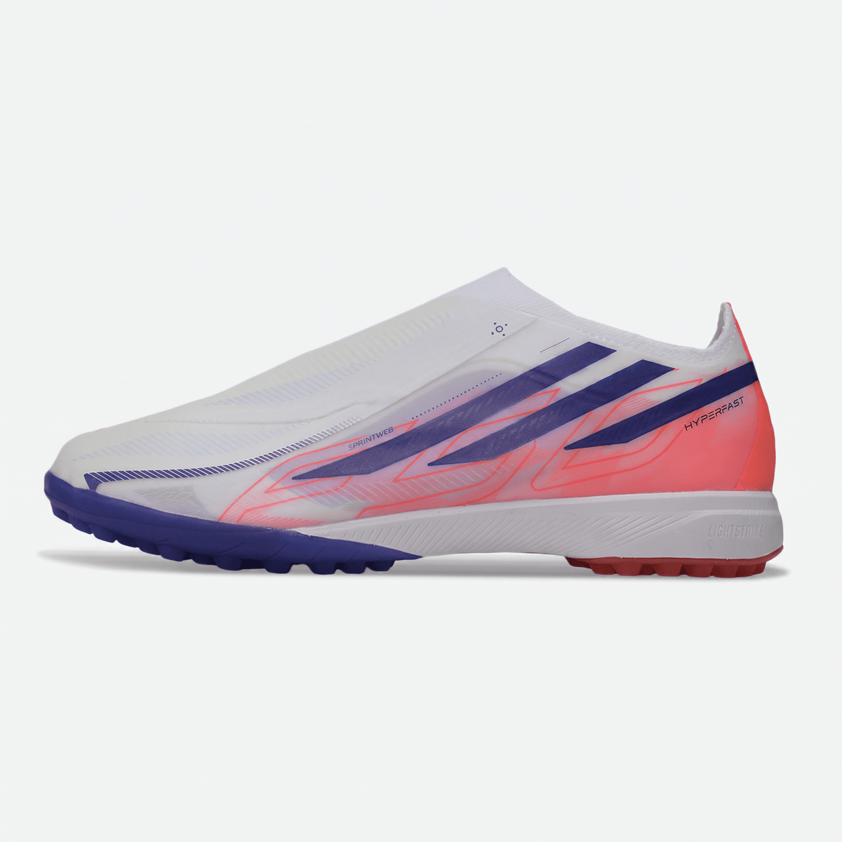 F50 Laceless TF Footwear White / Tech Indigo / Solar Red
