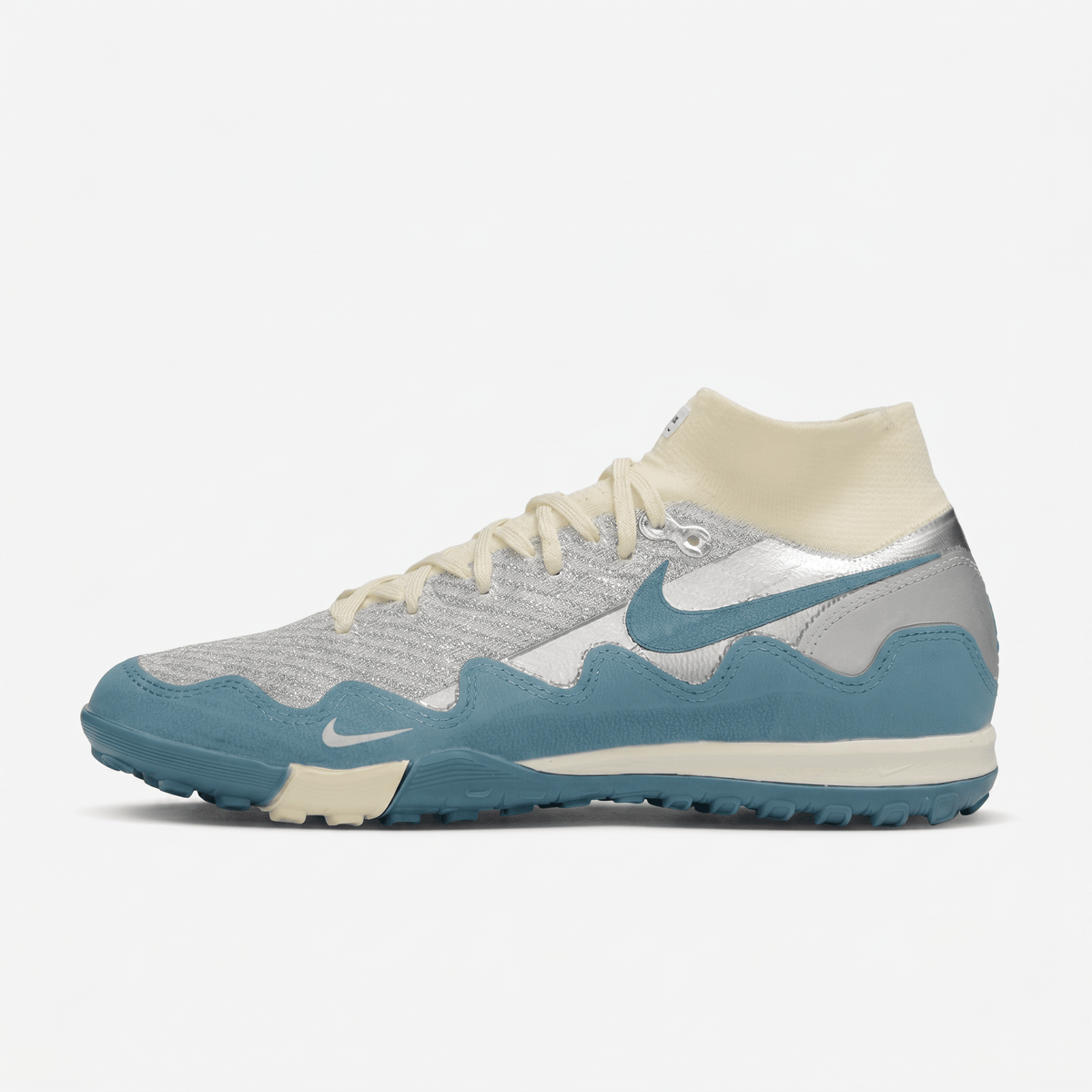 Air Zoom Mercurial Superfly 10 TF Glacier Blue / Cream / Metallic Silver