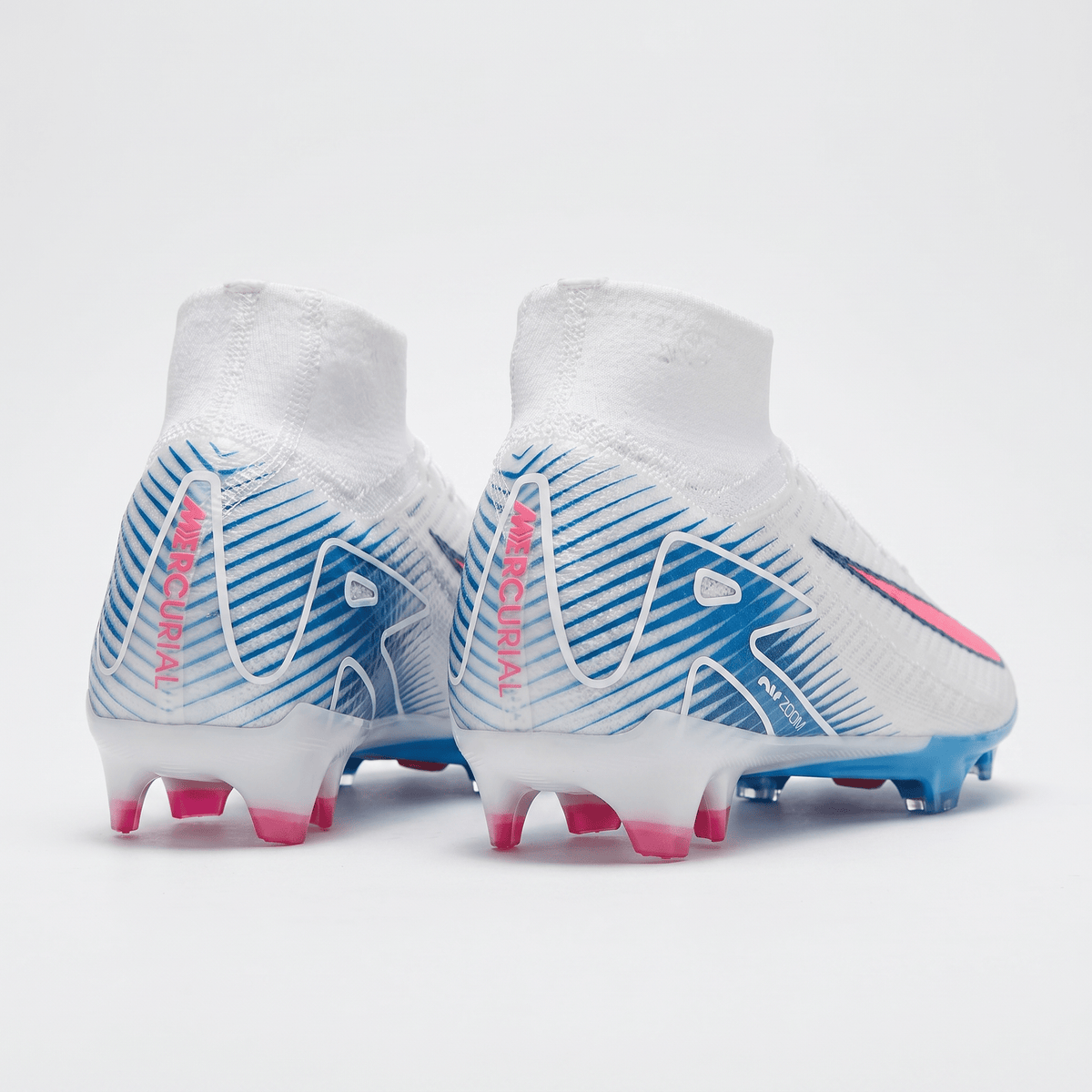 Air Zoom Mercurial Superfly 10 FG White / Pink Blast / Blue