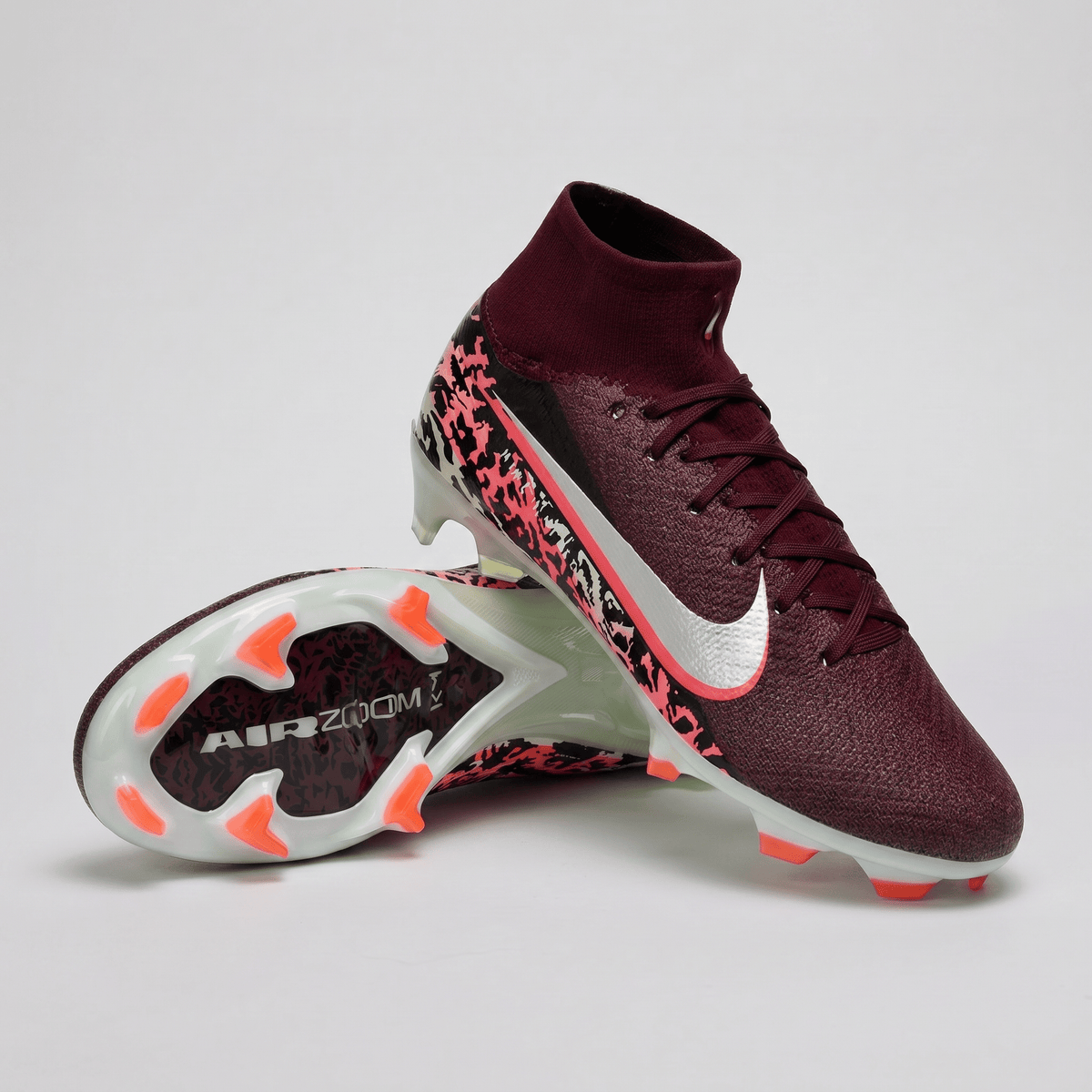 Air Zoom Mercurial Superfly 10 FG Burgundy / White / Crimson