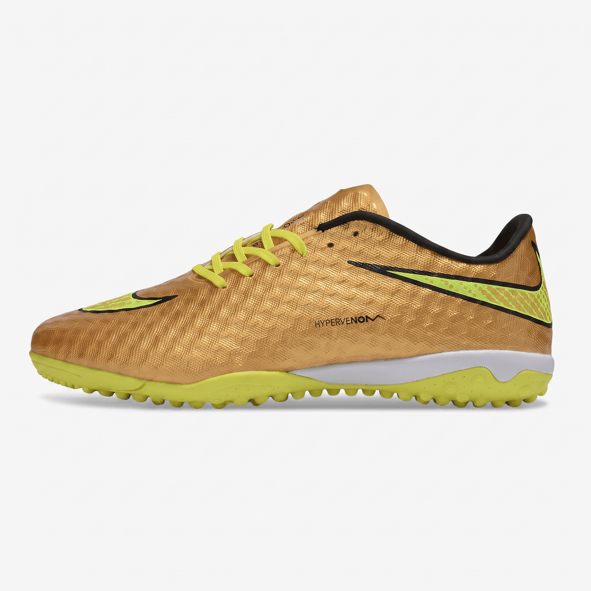 Hypervenom Phelon TF Metallic Gold Coin / Black / Yellow Strike