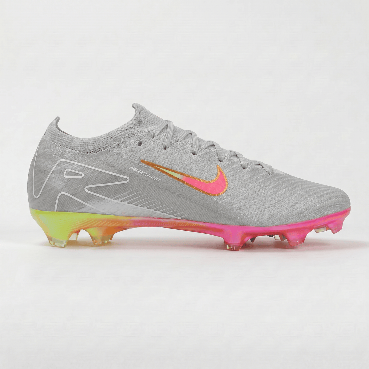 AIR Zoom Mercurial Vapor 16 FG Gray / Neon Pink / Neon Green