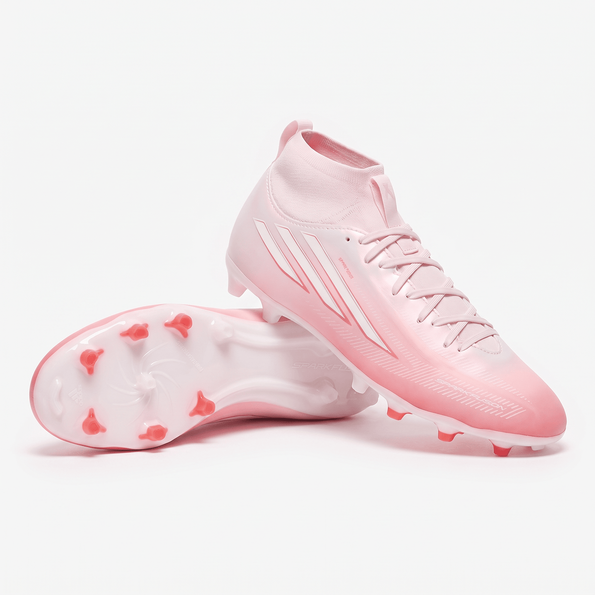 F50 Sparkfusion Club Mid Cut FxG Pale Pink / Cloud White / Orchid Pink