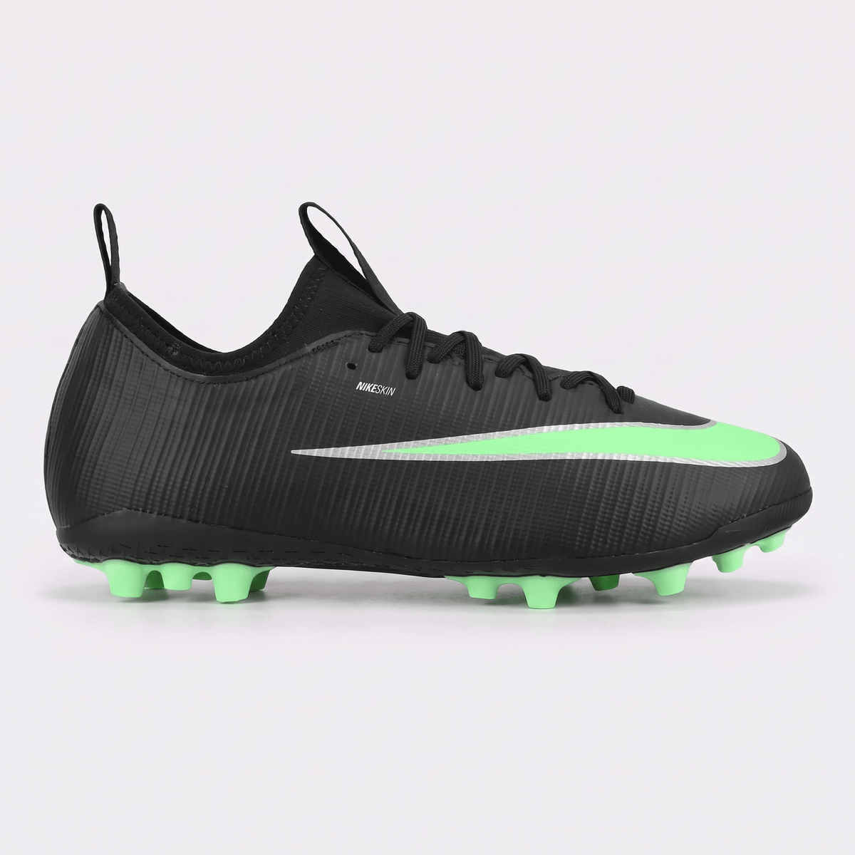 Mercurial Vapor 17 Academy TF Black / Illusion Green / Silver Metallic