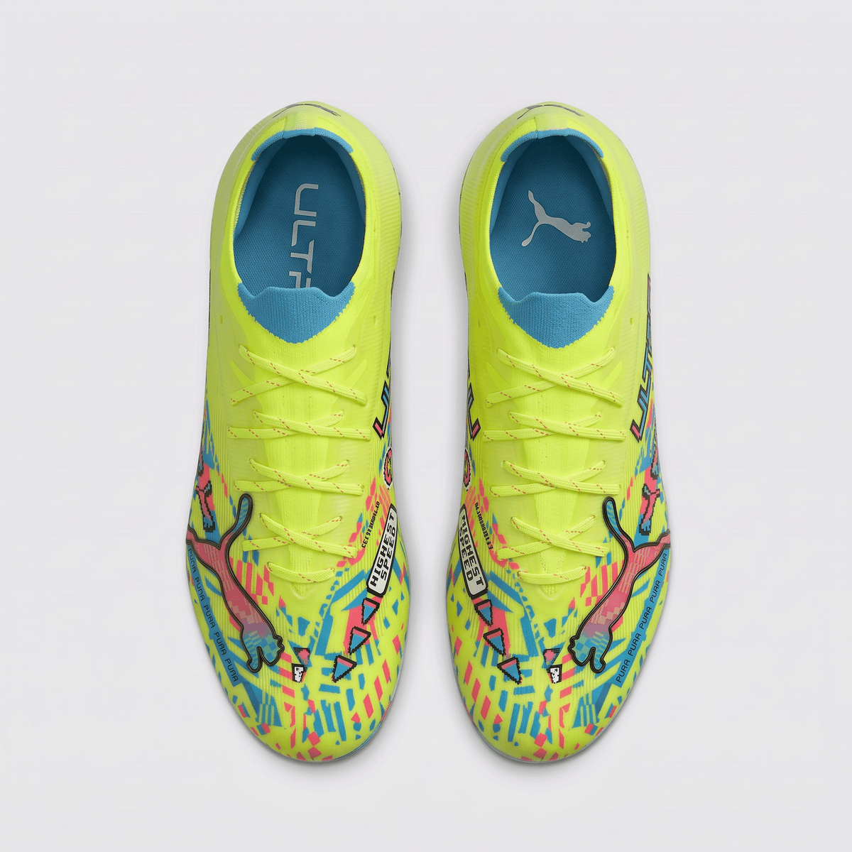 Ultra Nitro 7 Ultimate FG Yellow Alert / White / Blue Glimmer / Pink Glimmer