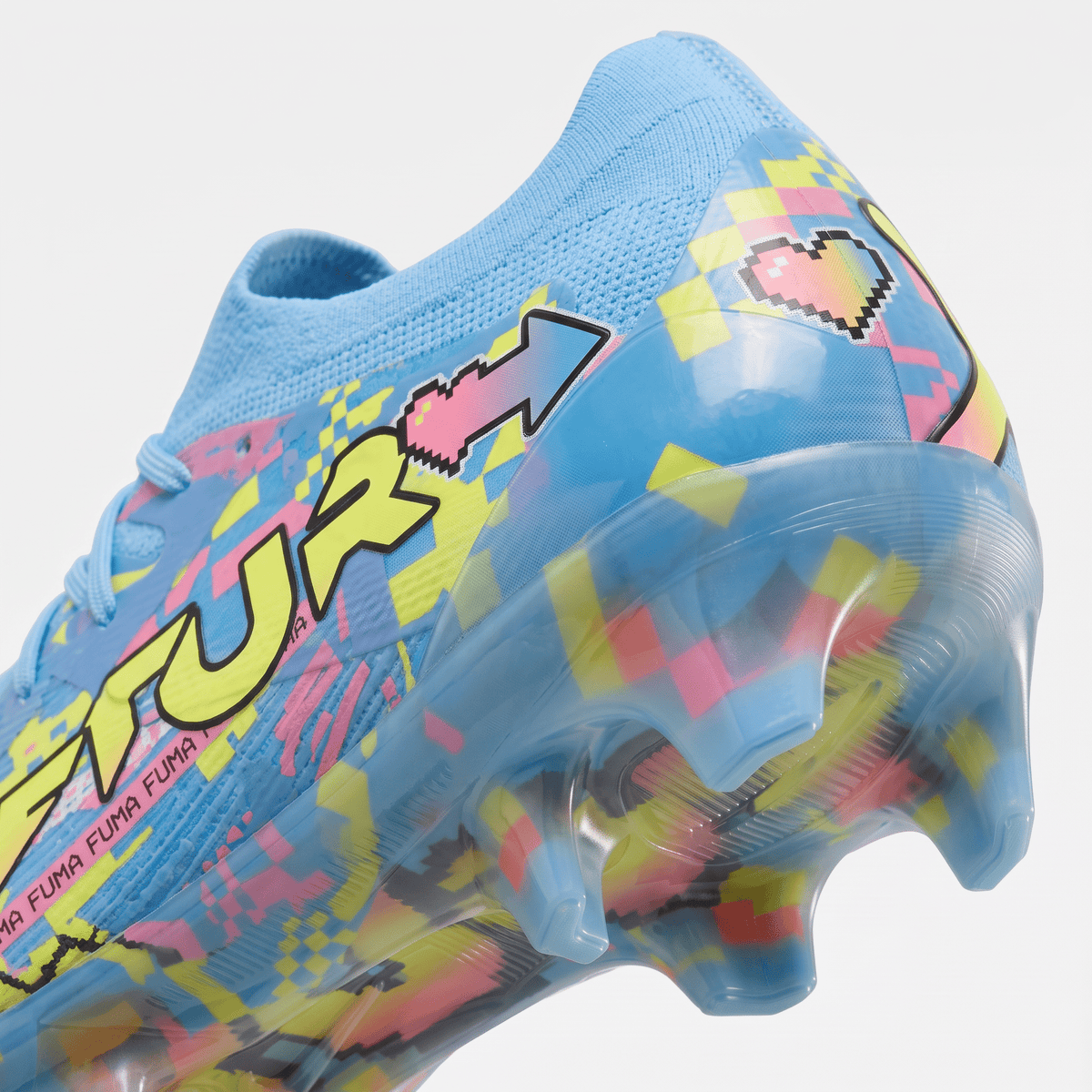 Future 9 Ultimate FG/AG Blue Glimmer / White / Pink Glimmer / Yellow Alert