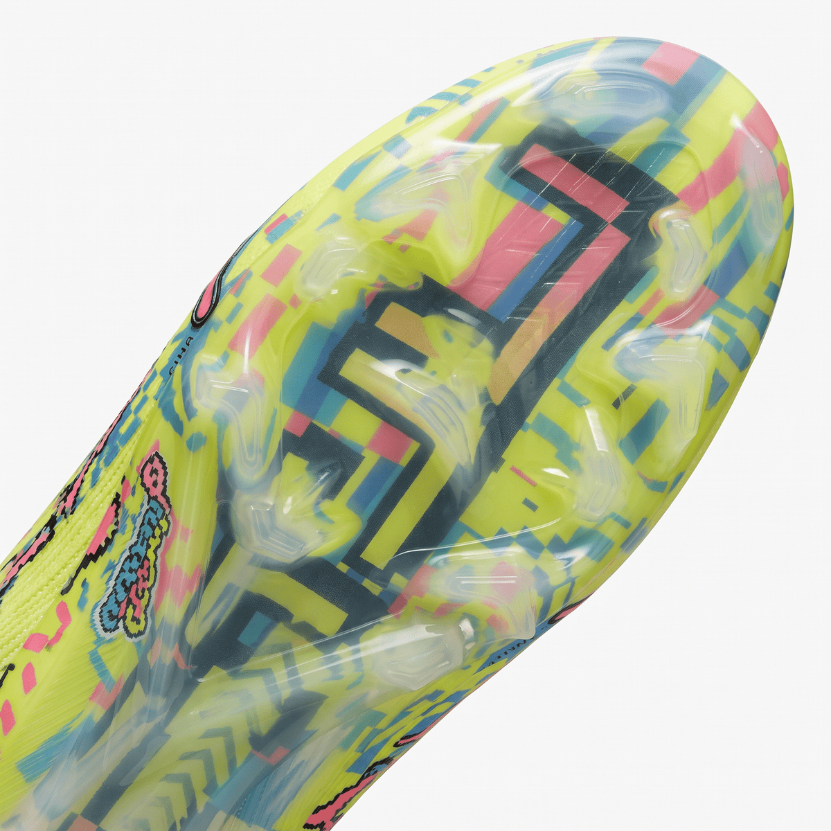 Ultra Nitro 7 Laceless FG Yellow Alert / White / Blue Glimmer / Pink Glimmer