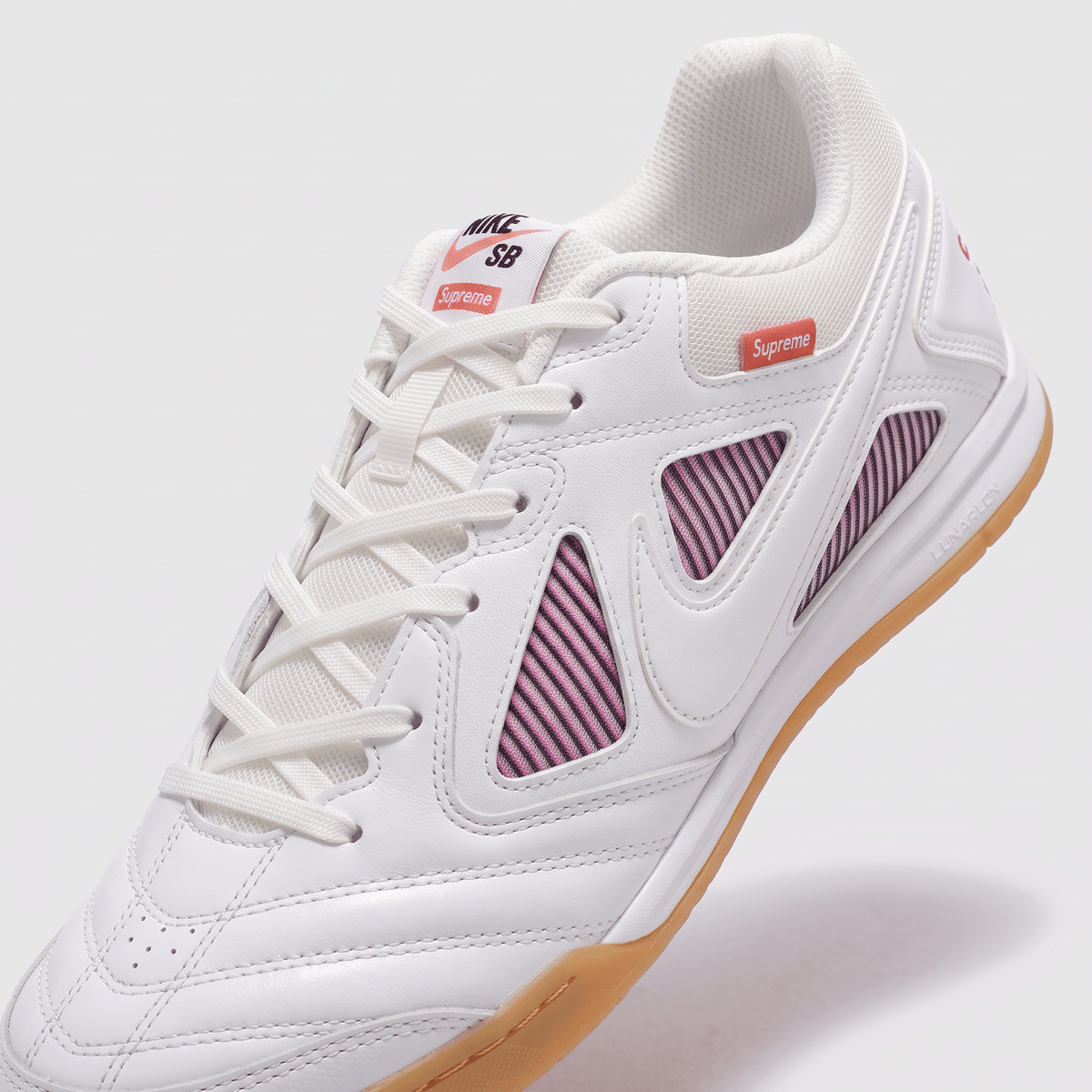 Supreme x Gato SB White / Gym Red / Gum Light Brown