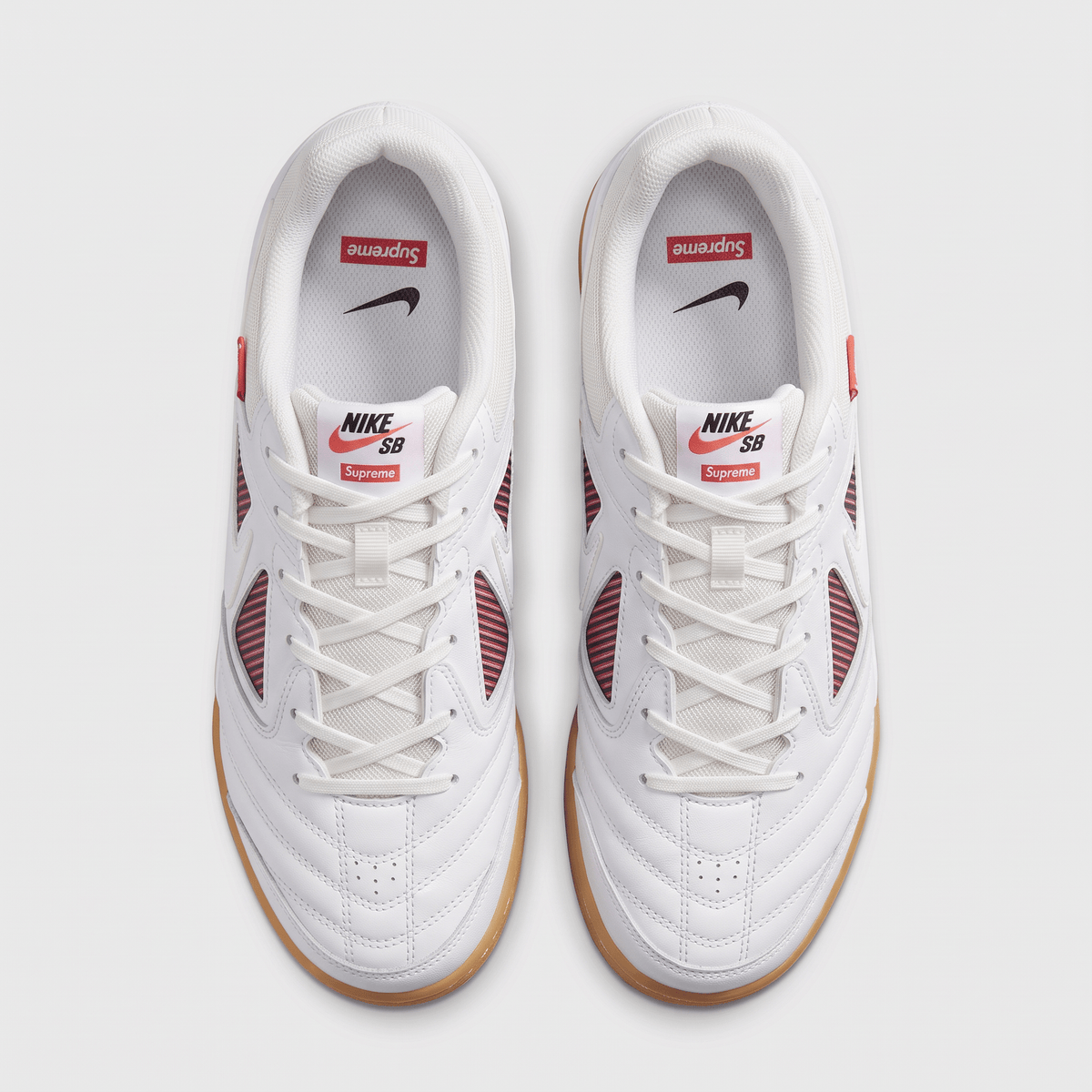Supreme x Gato SB White / Gym Red / Gum Light Brown