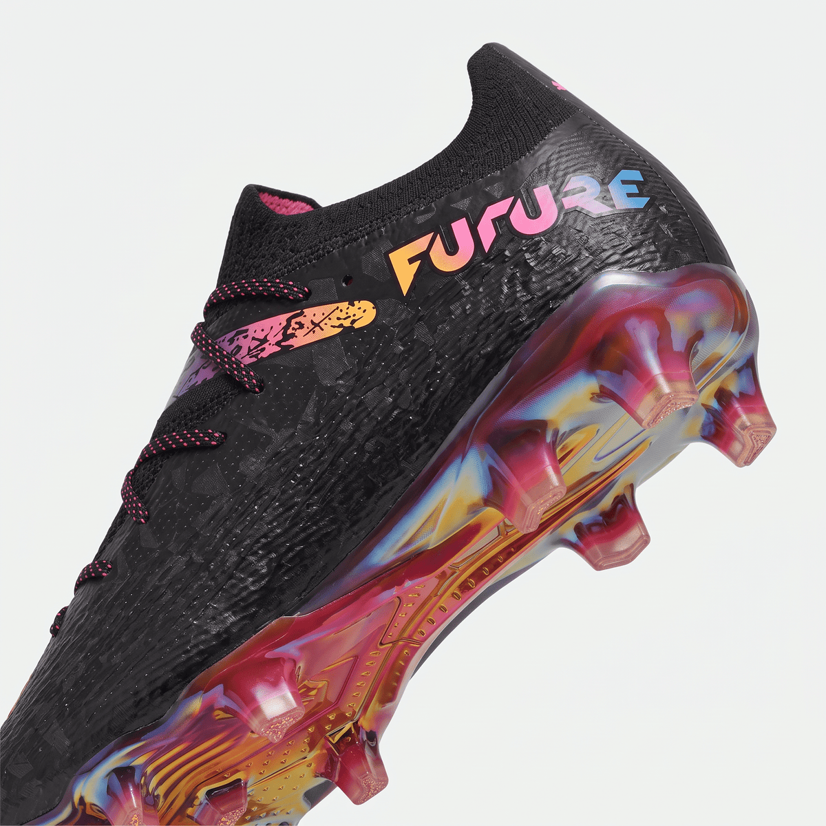 Future 7 Ultimate FG/AG Black / Pink Glimmer / Safety Yellow / White