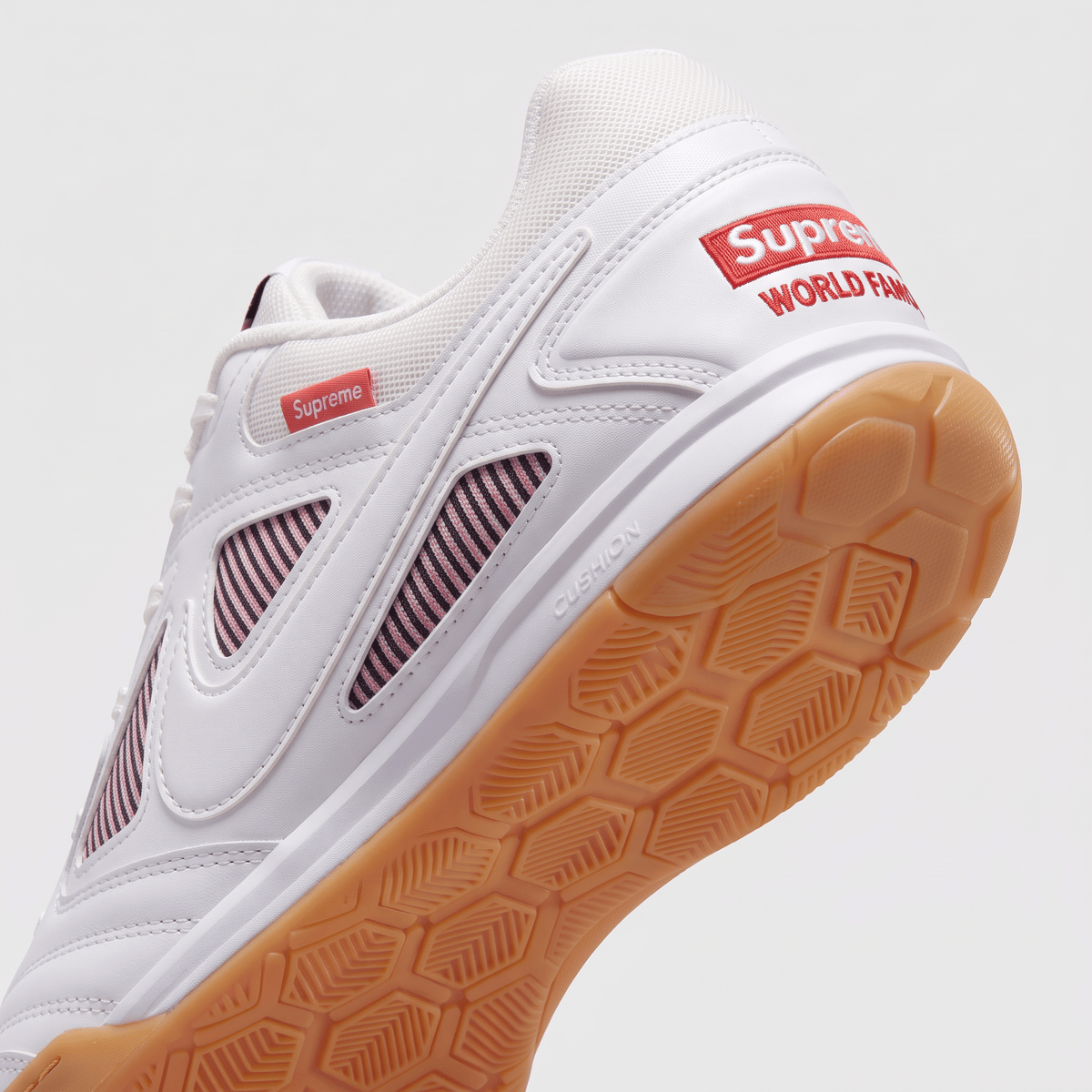 Supreme x Gato SB White / Gym Red / Gum Light Brown