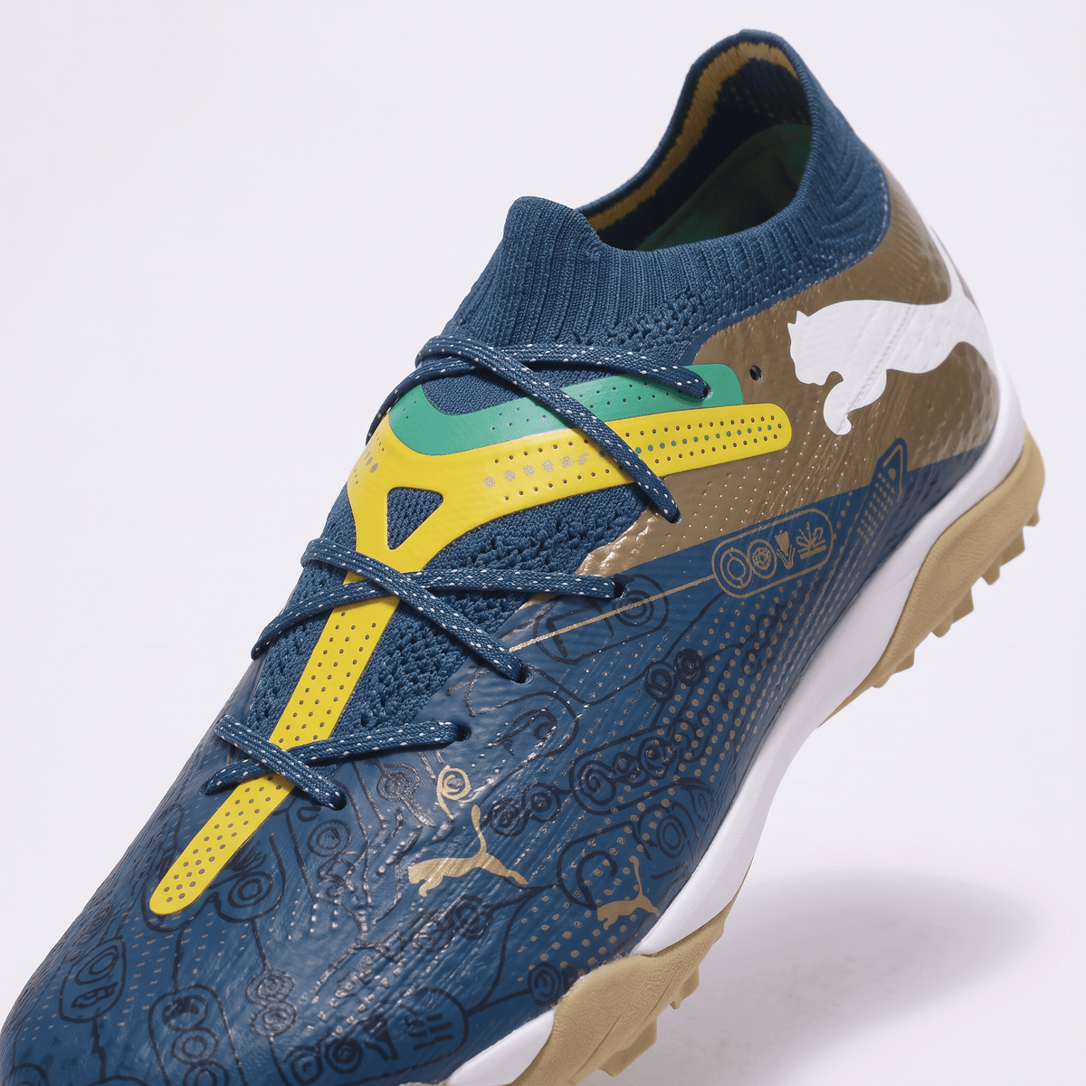 Future 7 Match TT Bluemazing / White / Gold / Green Glare