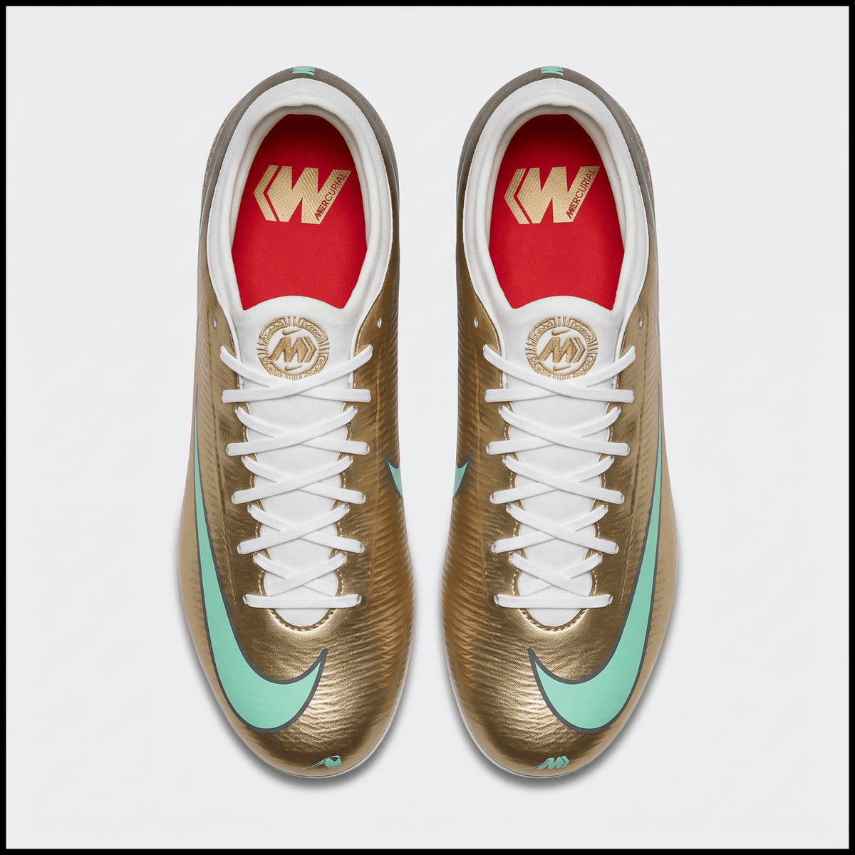 Mercurial Vapor 17 Pro FG Metallic Gold / Green Glow / White
