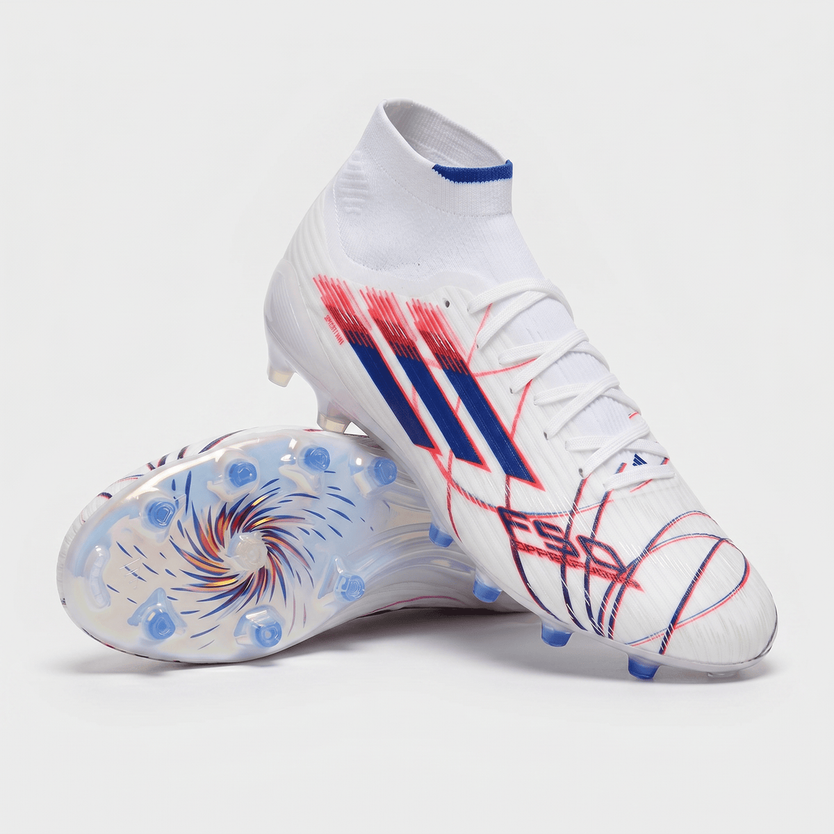 F50 Mid Sparkfusion FG White / Blue